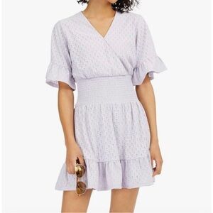 Michael Kors Eyelet Pale Lilac Dress size large